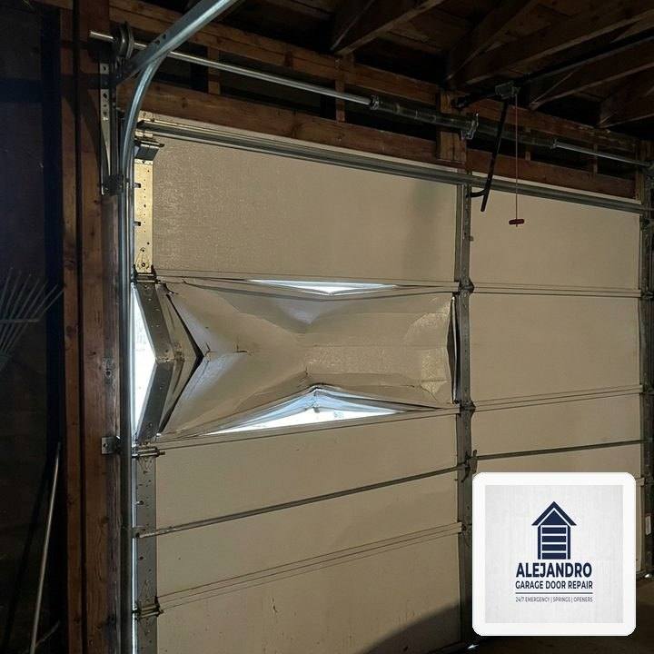 Alejandro Garage Door Repair in Niles, IL: Heavy-Duty Steel Section Strut & 11-Gauge Hinge Reinforcement - Niles, IL